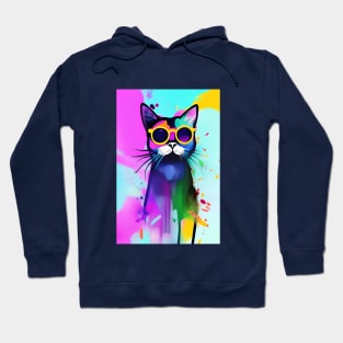 Hipster Cat Hoodie